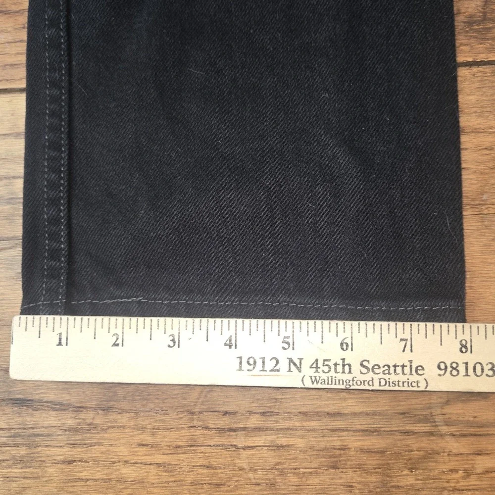 Levi's 505 Men's Black Regular Fit Jean 34Wx32L  Straight Leg Skate Grunge Y2k